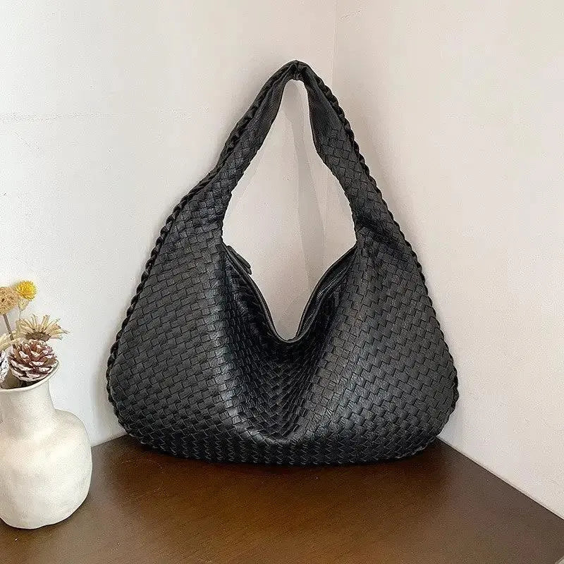 Women's Woven Crescent Handbag | Braided Shoulder & Underarm Bag by TED