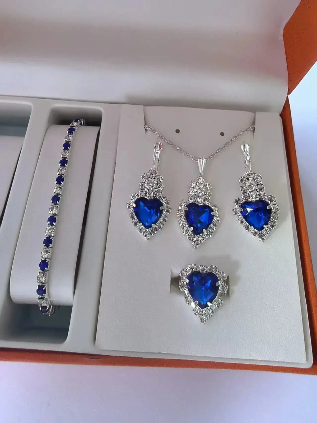 Elegant Women's Jewelry Set – Sparkling Zircon Trio by Cherished Harbor Gifts by TED