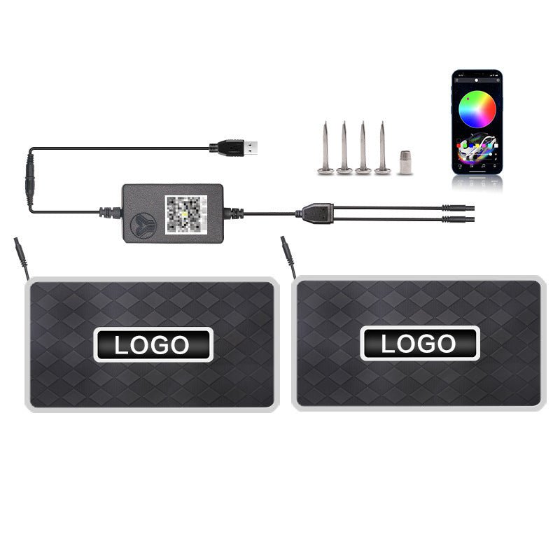 Bluetooth RGB Car Floor Mat With 44 LED Lights, Voice Control & Smartphone App Customization - Cherished Harbor Gifts