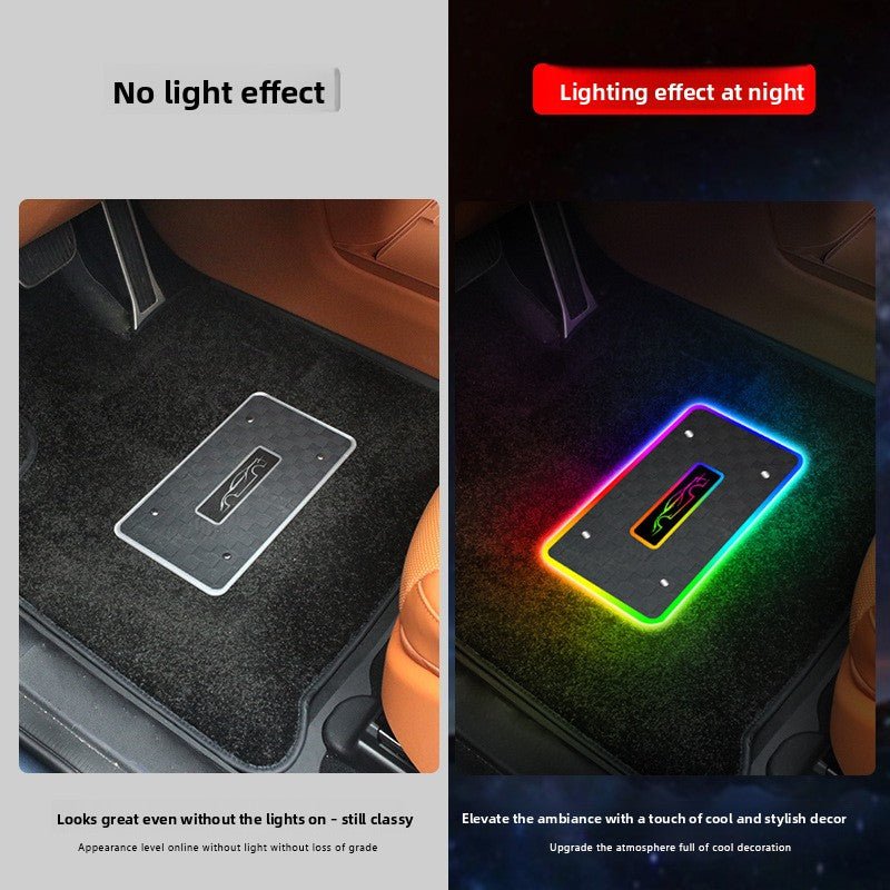 Bluetooth RGB Car Floor Mat With 44 LED Lights, Voice Control & Smartphone App Customization - Cherished Harbor Gifts