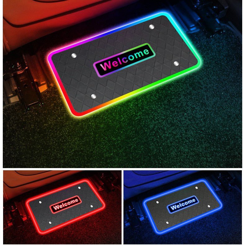 Bluetooth RGB Car Floor Mat With 44 LED Lights, Voice Control & Smartphone App Customization - Cherished Harbor Gifts