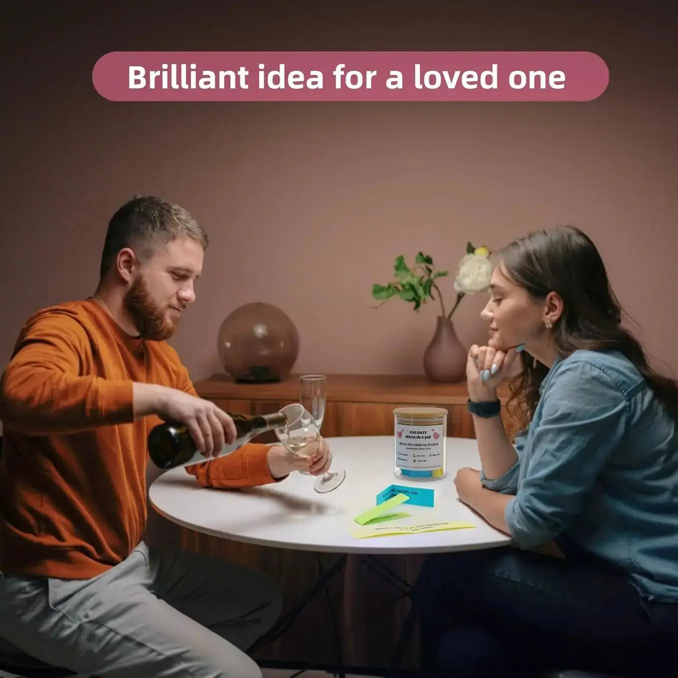 Romantic Date Ideas Jar for Couples - Perfect Gift Idea by TED