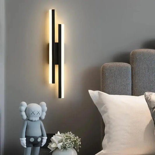 Modern Minimalist LED Wall Lamp | 3-Color Bedroom & Hallway Light by TED