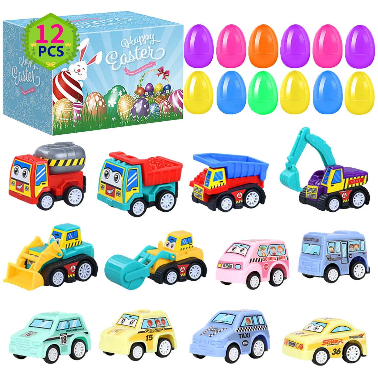 Easter Surprise Eggs with Hidden Toys for Children