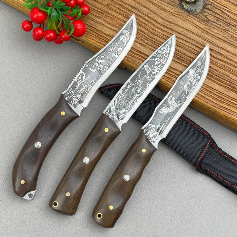 Portable Hunting Knife with Sheath for Camping