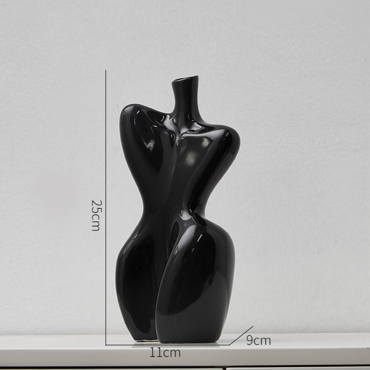 Abstract Woman Body Ceramic Vase modern body vase - Cherished Harbor Gifts