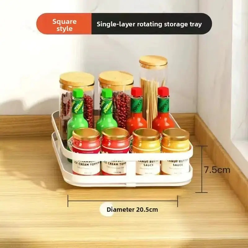 360 Rotating Condiment Rack | 1-3 Tier Kitchen Counter Organizer by TED