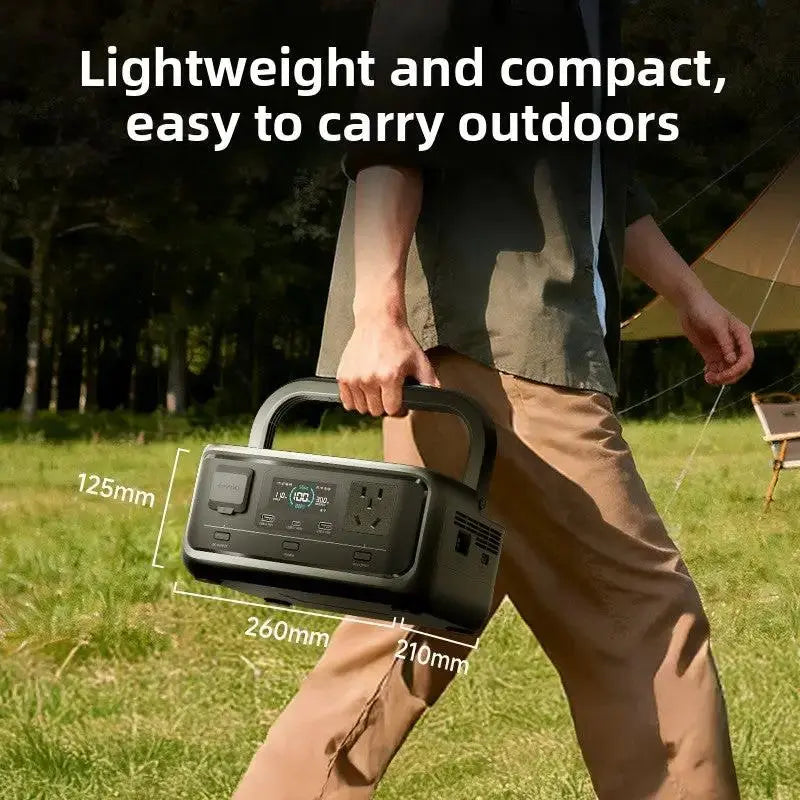 300W Portable Power Station | 256Wh Emergency Backup Battery with AC, DC & USB by TED