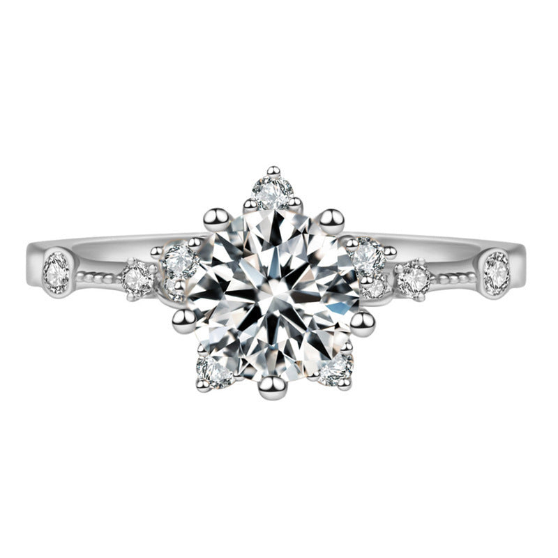 Adjustable Engagement Ring - Cubic Zirconia Promise Ring - Cherished Harbor Gifts