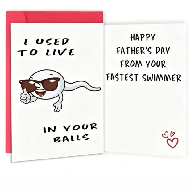 Funny Fathers Day Cards - Humorous Greeting Card Set by TED