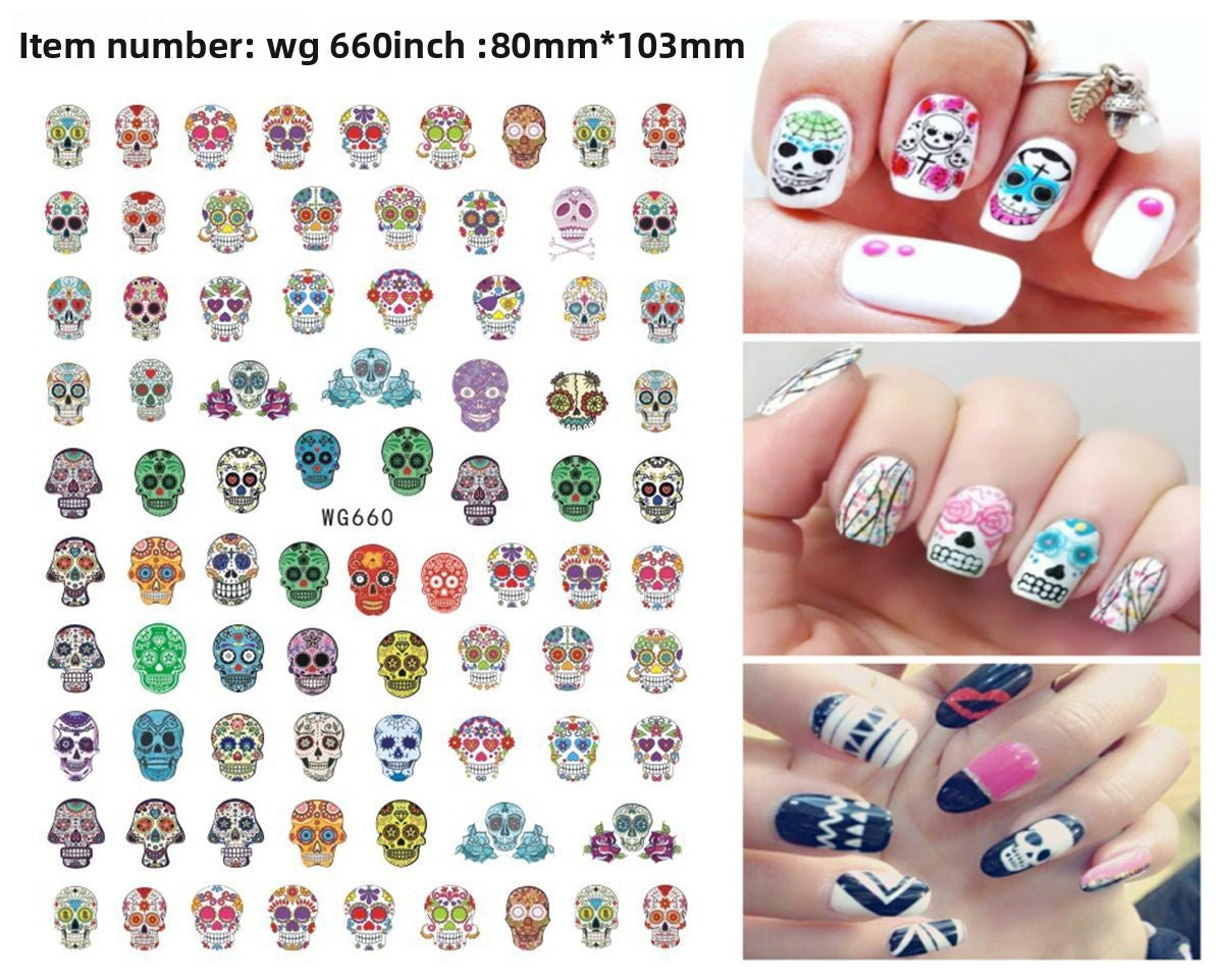 Halloween Nail Art Stickers for Spooky DIY Nail Designs - Cherished Harbor Gifts
