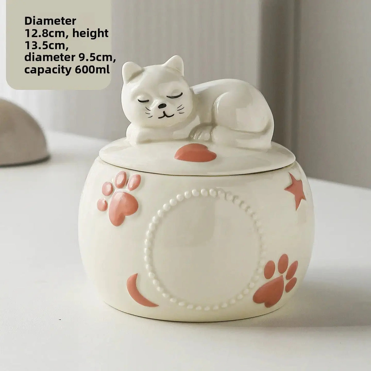 Handcrafted Ceramic Pet Memorial Urn for Dogs and Cats by TED