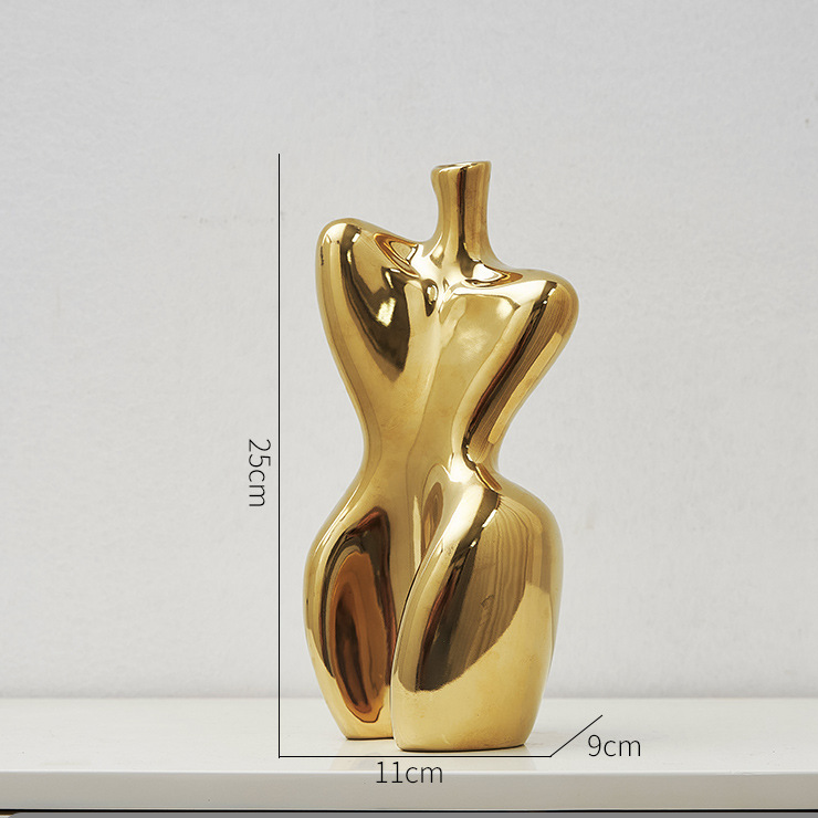 Abstract Woman Body Ceramic Vase modern body vase - Cherished Harbor Gifts