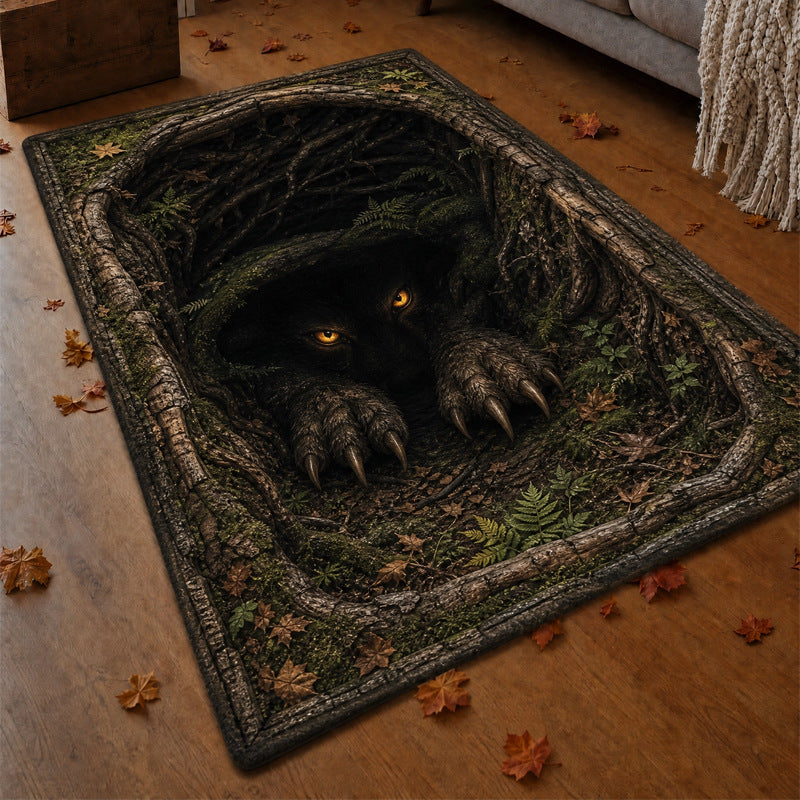 Spooky Halloween Area Rug for Living Room & Bedroom Decor - Cherished Harbor Gifts