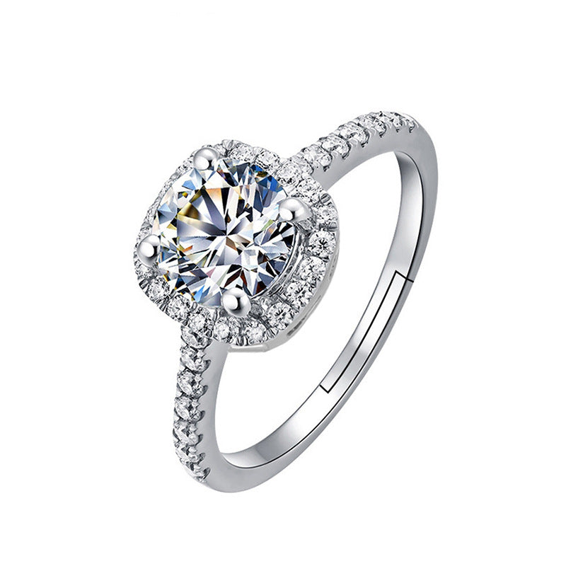 Adjustable Engagement Ring - Cubic Zirconia Promise Ring - Cherished Harbor Gifts