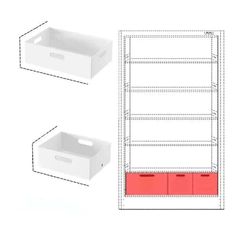Stackable Plastic Storage Box with Lid | 12L Modular Home Organizer by TED