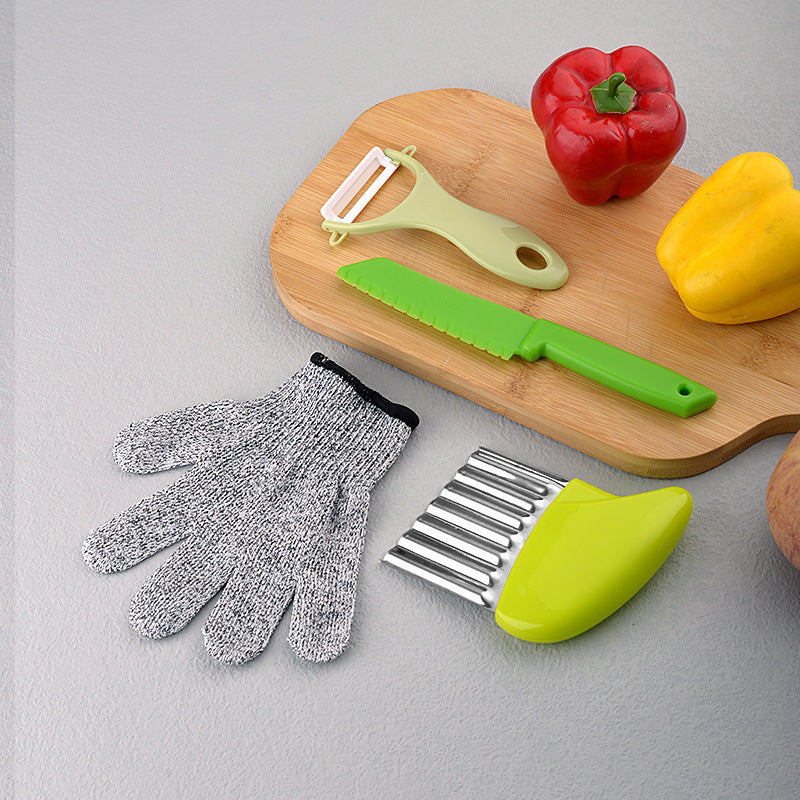 Kids Safe Toddler Kitchen Knife Set for Cooking Practice - Cherished Harbor Gifts