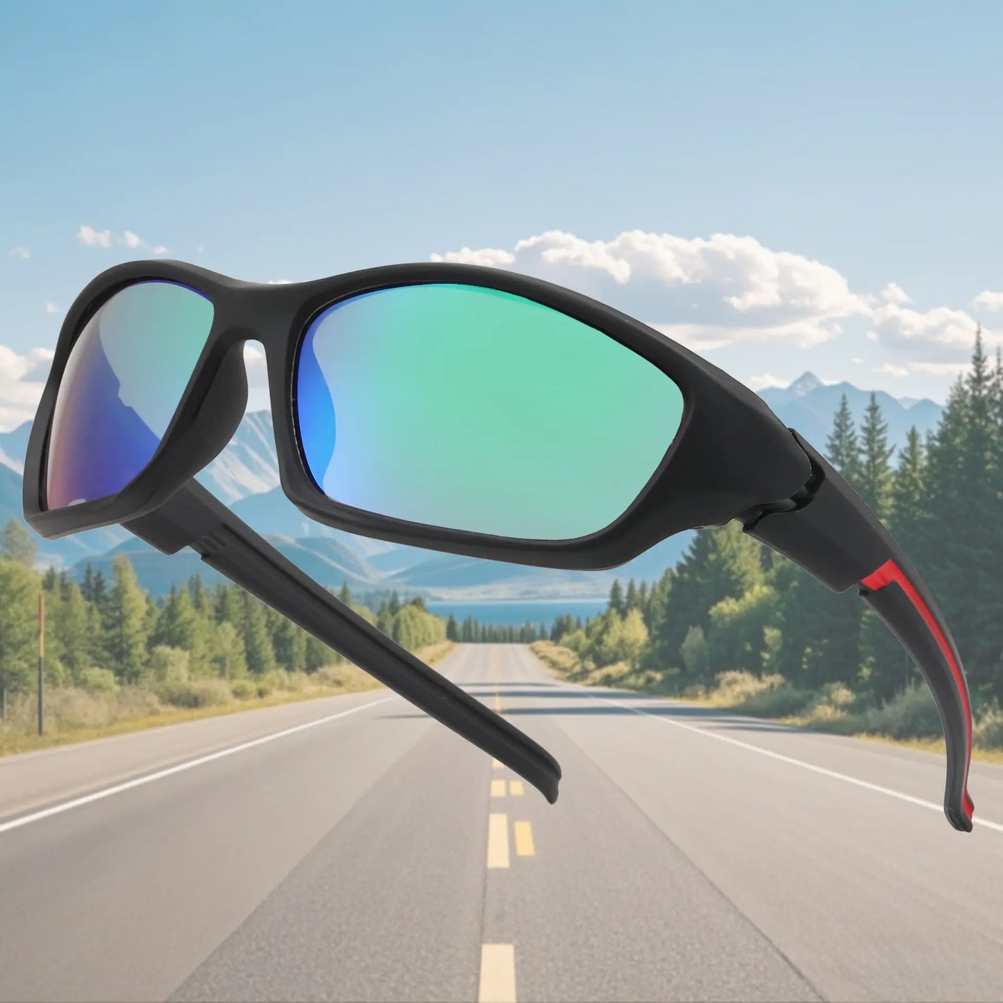 Outdoor Sports Sunglasses with PC Lens