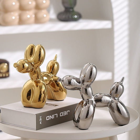 Ceramic Balloon Dog Jewelry Tray Modern Home Décor - Cherished Harbor Gifts