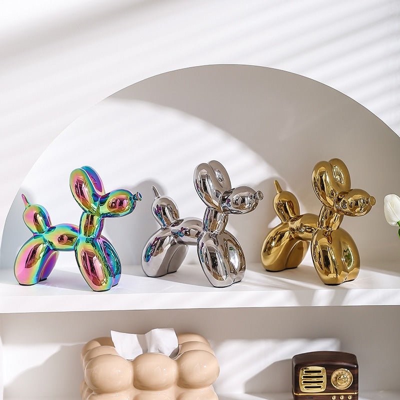 Ceramic Balloon Dog Jewelry Tray Modern Home Décor - Cherished Harbor Gifts