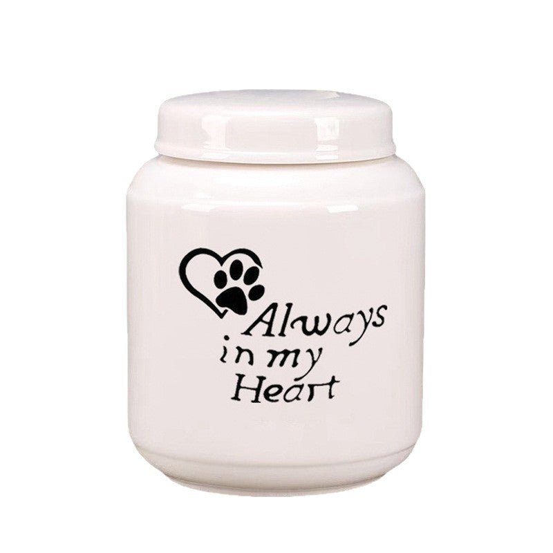 Ceramic Pet Memorial Urn For Ashes Keepsake - Cherished Harbor Gifts