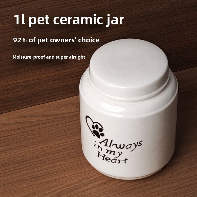 Ceramic Pet Memorial Urn For Ashes Keepsake - Cherished Harbor Gifts