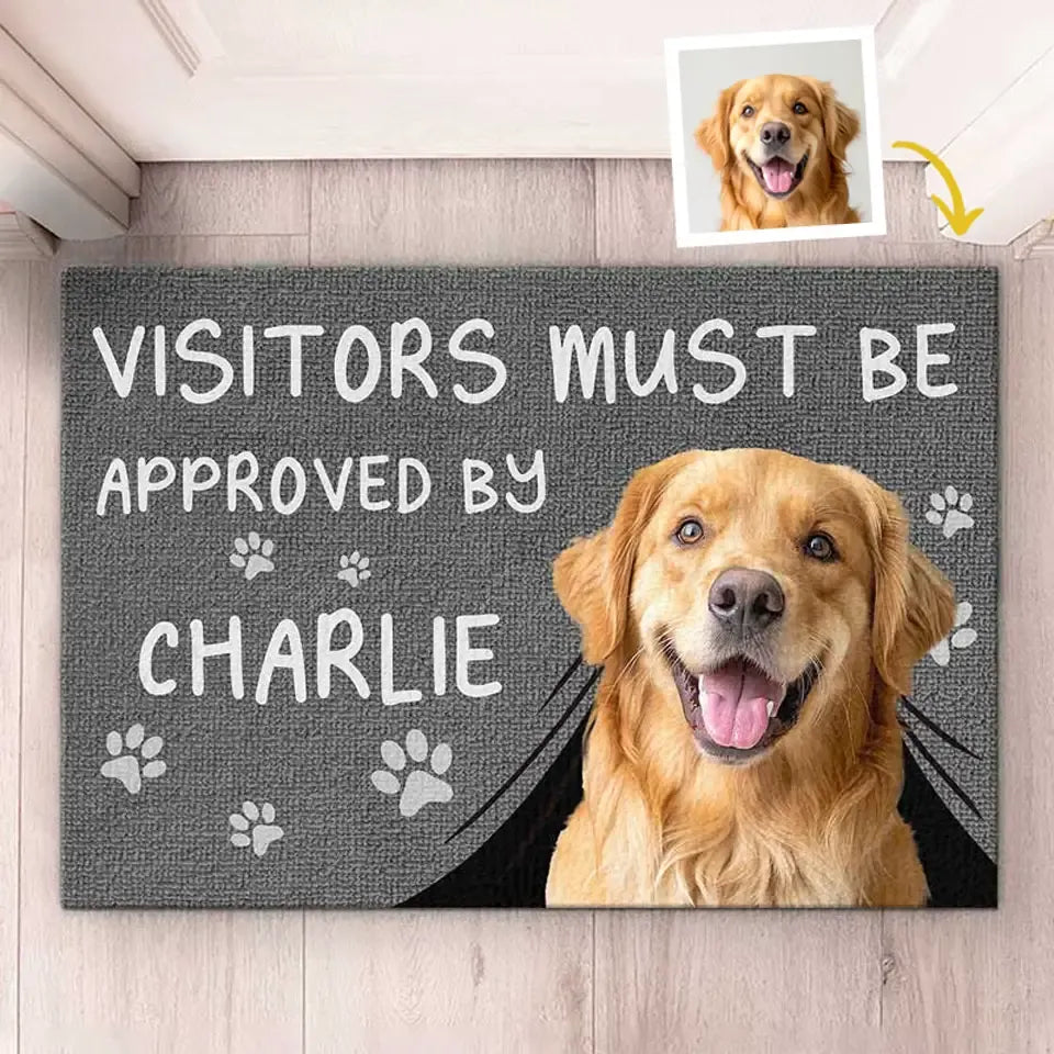 Custom Dog Cat Decor - Personalized Home Gift Mat by Inkedjoy