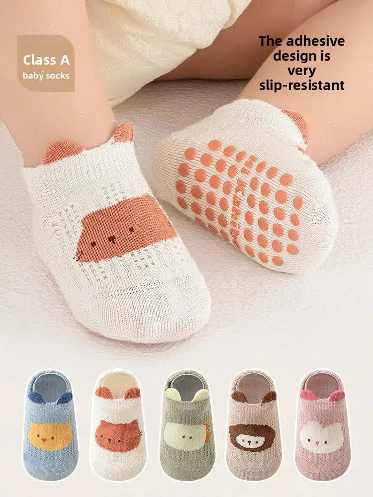 Non-Slip Baby Socks for First Walkers - Cartoon Grip Design by TED
