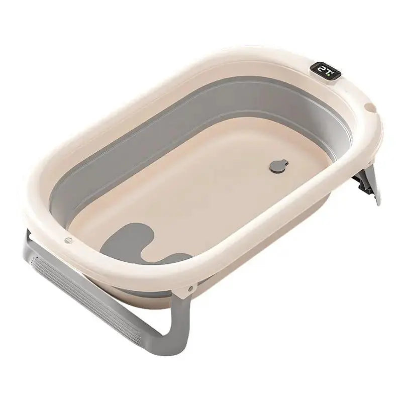 Portable Baby Bathtub with Temperature Display for Infants by TED