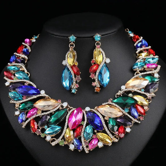 Stunning Rhinestone Jewelry Set for Elegant Occasions by TED