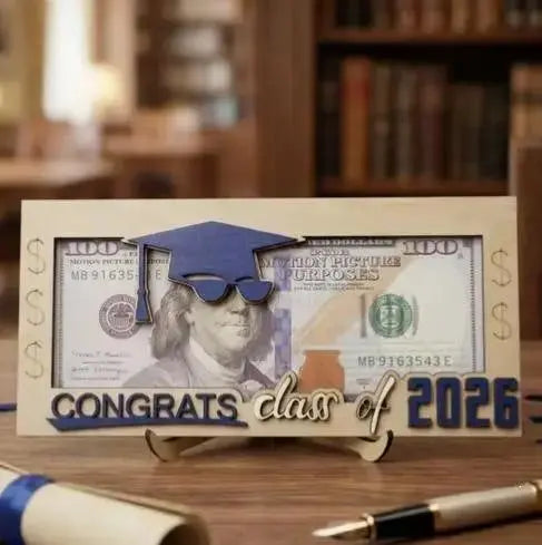 Unique Wooden Wallet Gift for Graduation and Birthdays by TED