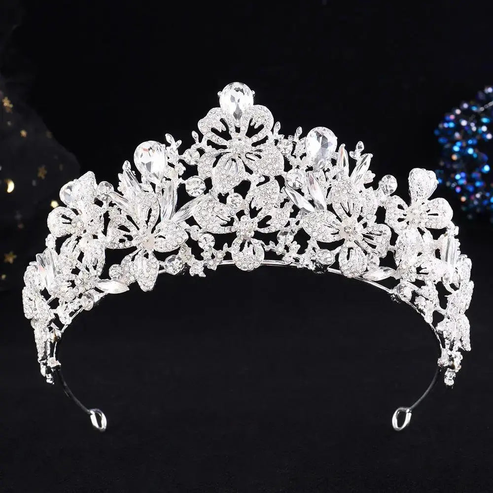 Elegant Birthday Tiara -Sparkling Rhinestone Crown Headpiece by TED