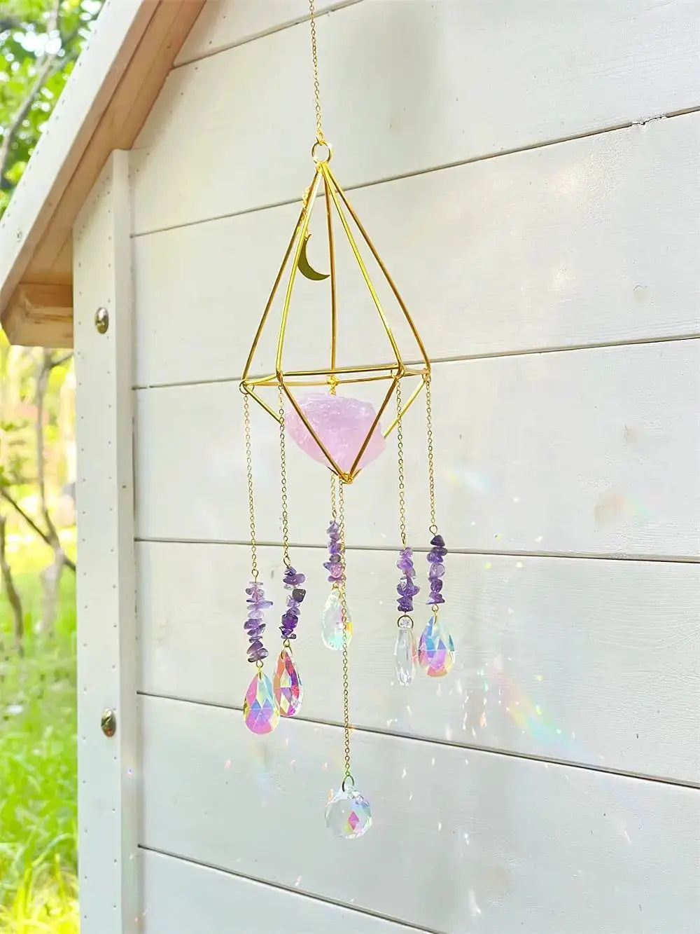 Handmade Rainbow Crystal Suncatcher | Unique Artisan Design by Cherished Harbor Gifts by EPR