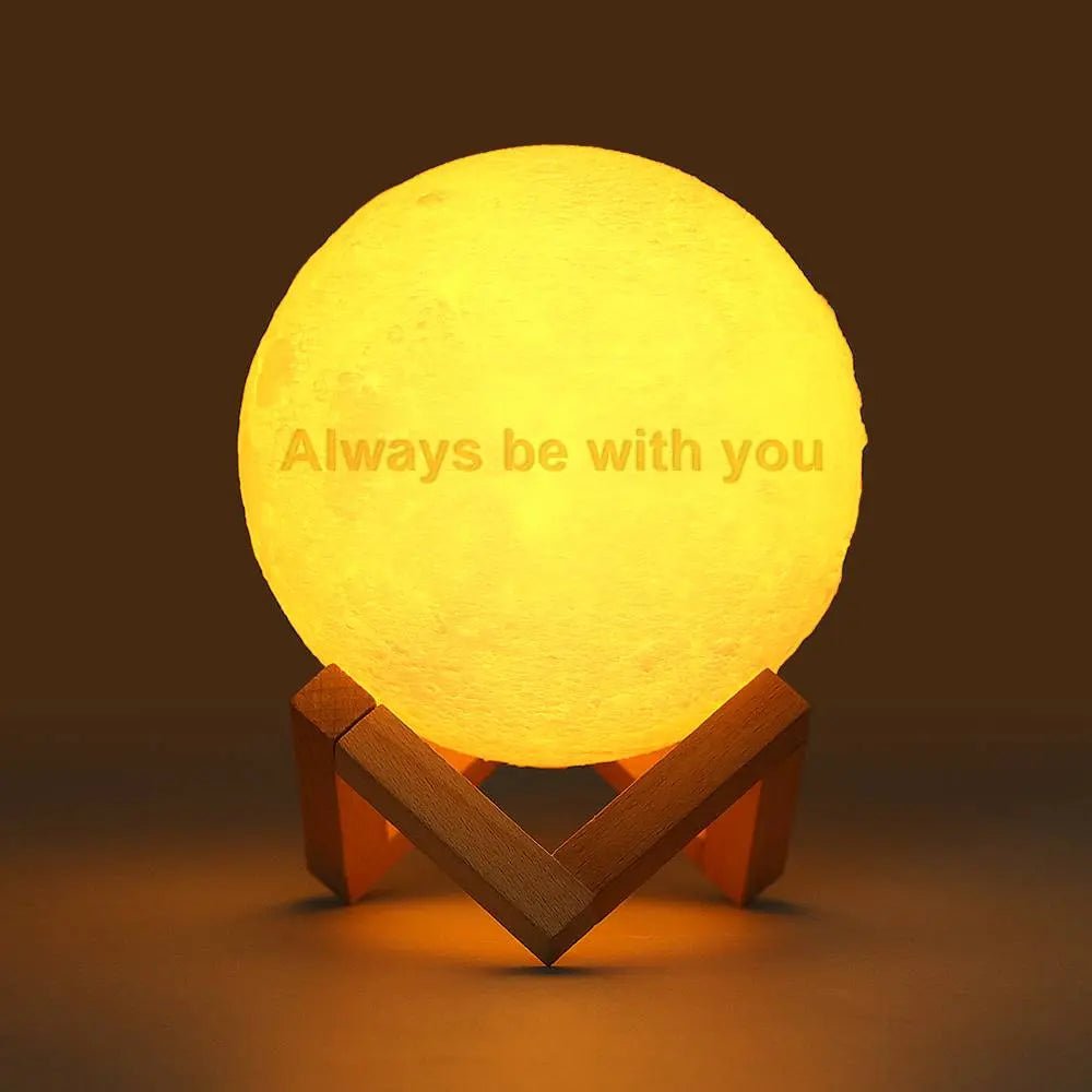 Custom 3D Printed Photo Lunar Light Moon Lamp - Cherished Harbor Gifts