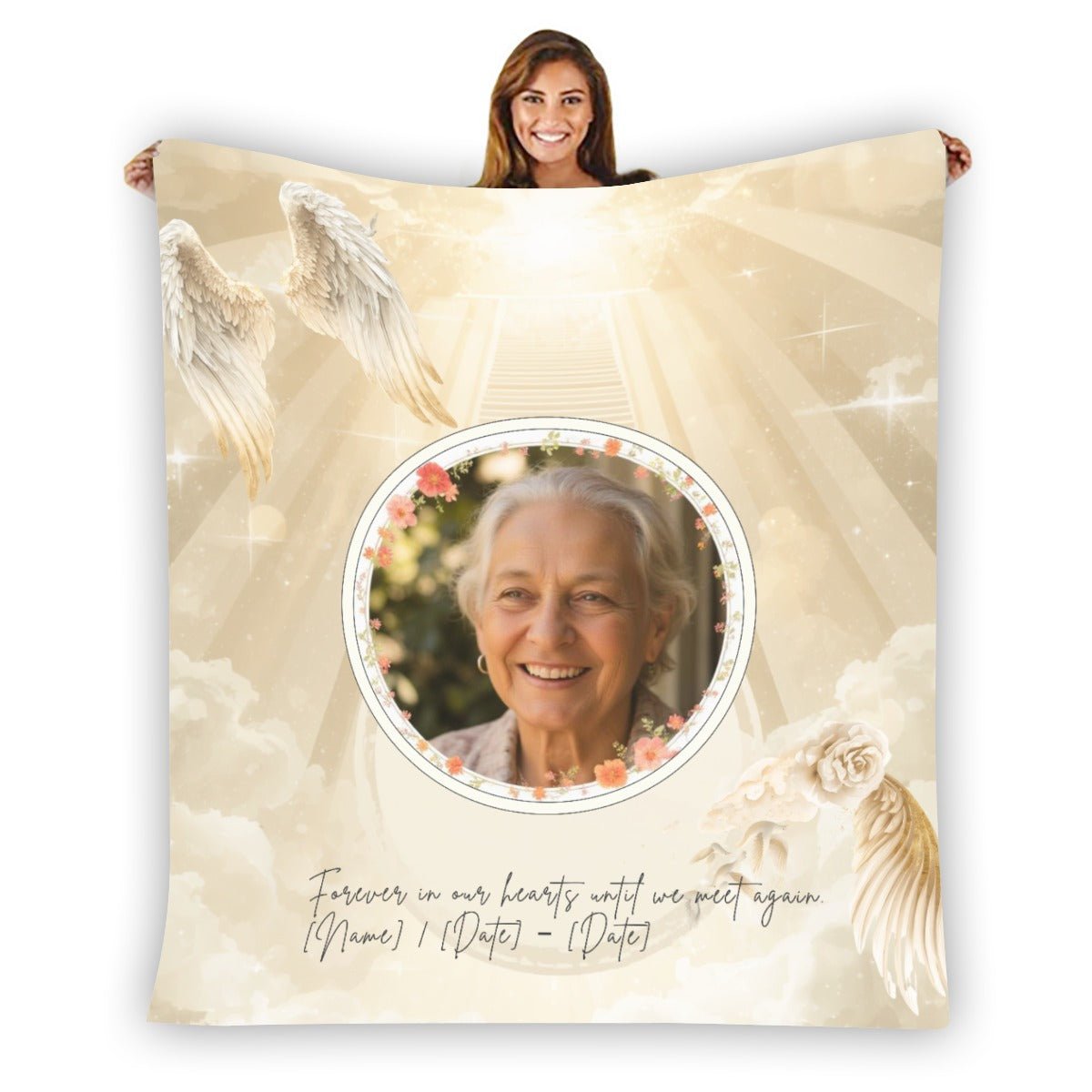 Custom Photo Blanket Custom Memory Gift - Cherished Harbor Gifts