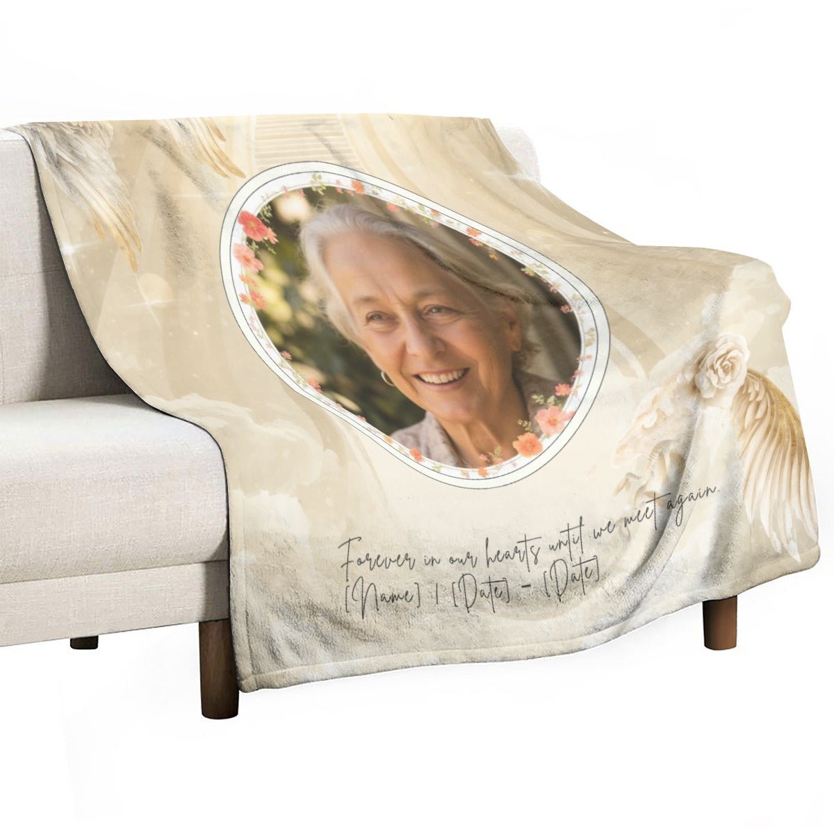 Custom Photo Blanket Custom Memory Gift - Cherished Harbor Gifts