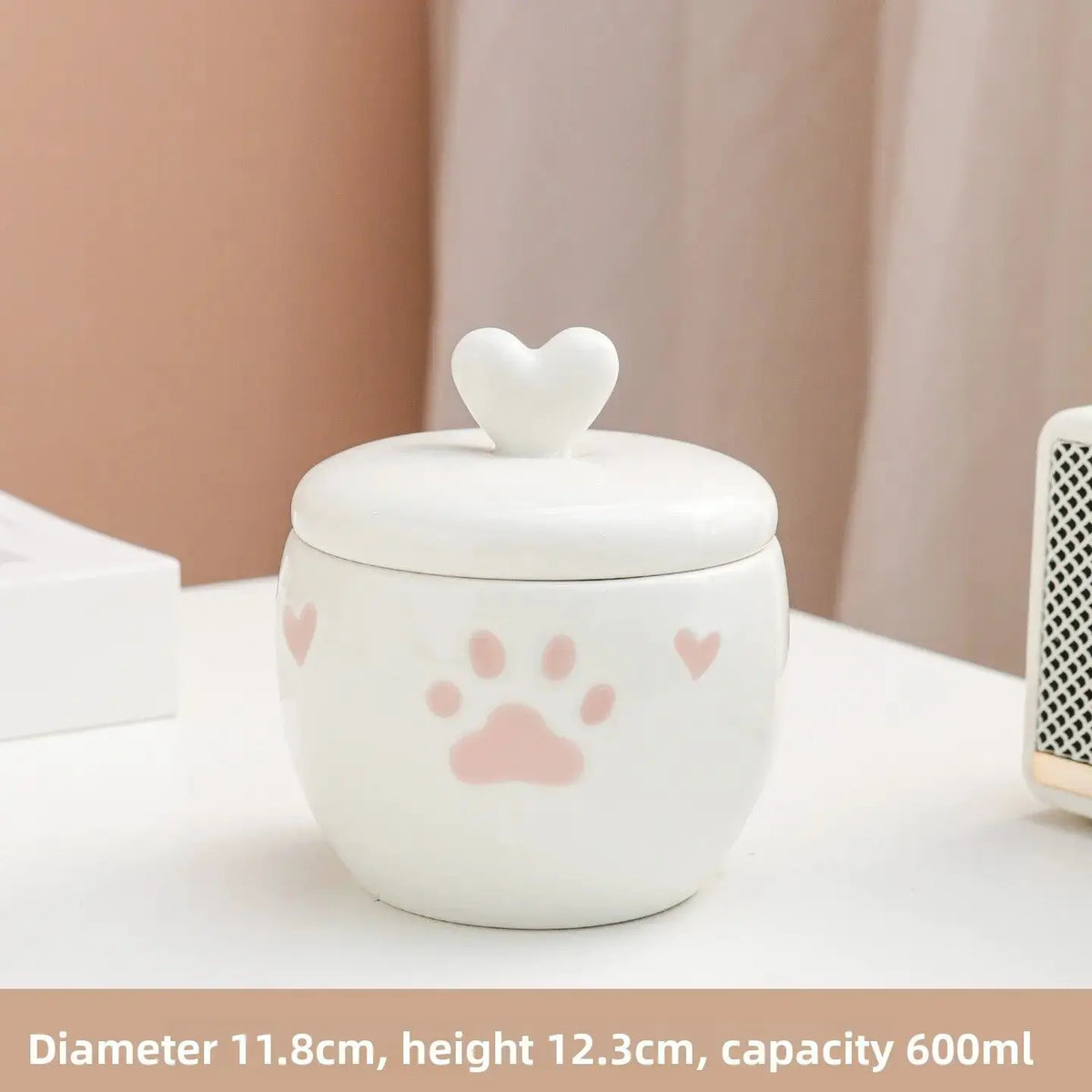 Handcrafted Ceramic Pet Memorial Urn for Dogs and Cats by TED