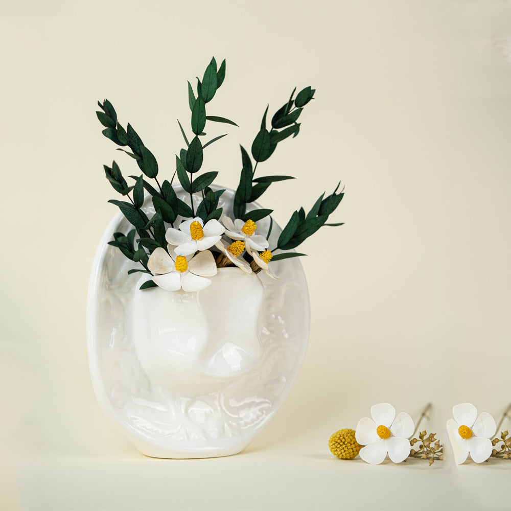 Handmade Porcelain Flower Vase for Rustic Home Decor - Cherished Harbor Gifts