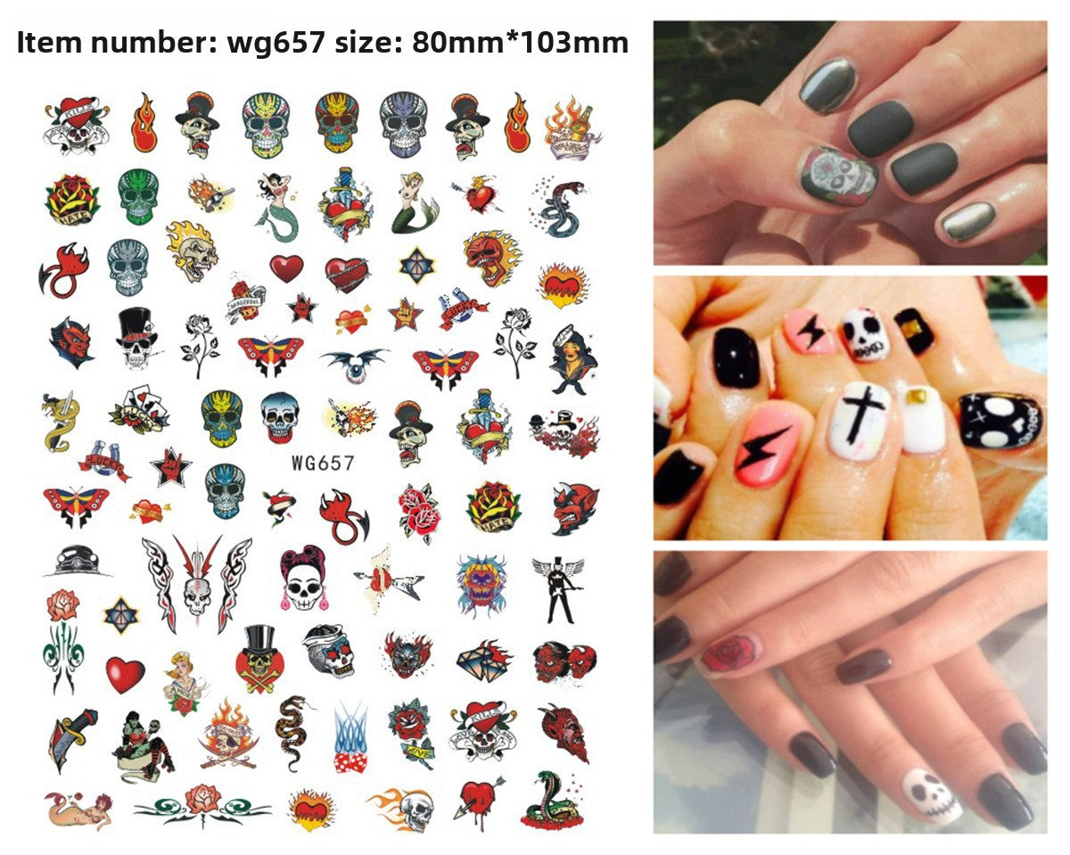 Halloween Nail Art Stickers for Spooky DIY Nail Designs - Cherished Harbor Gifts