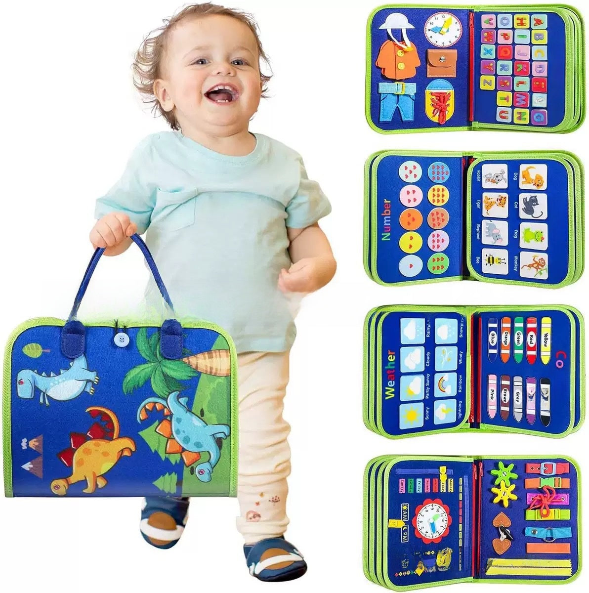 Montessori Sensory Activity Board for Toddler Learning Fun - Cherished Harbor Gifts