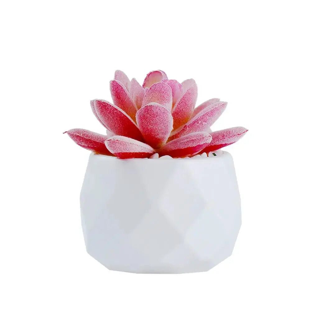 Mini Artificial Succulent Plant | Realistic Faux Desktop Home & Office Decor by TED