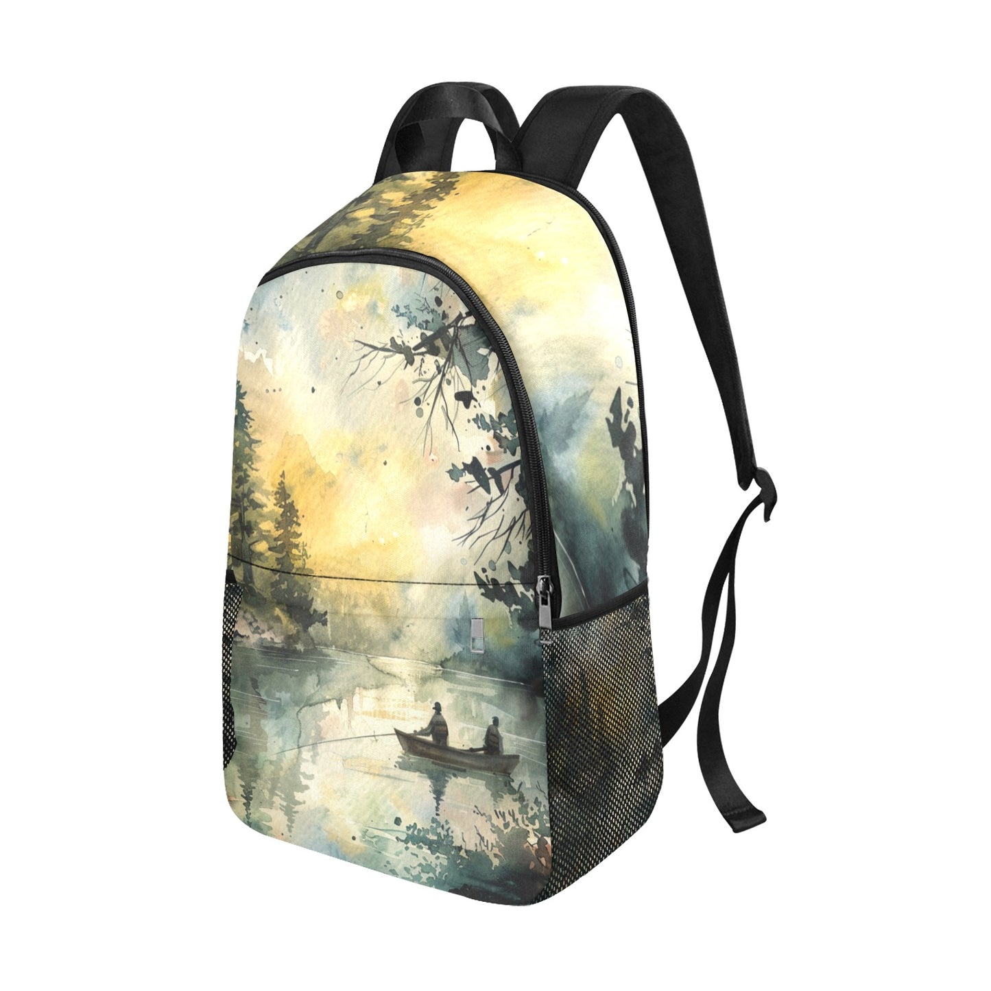 Fishing Backpack with Side Mesh Pockets | Waterproof Travel, Hiking & Outdoor Daypack