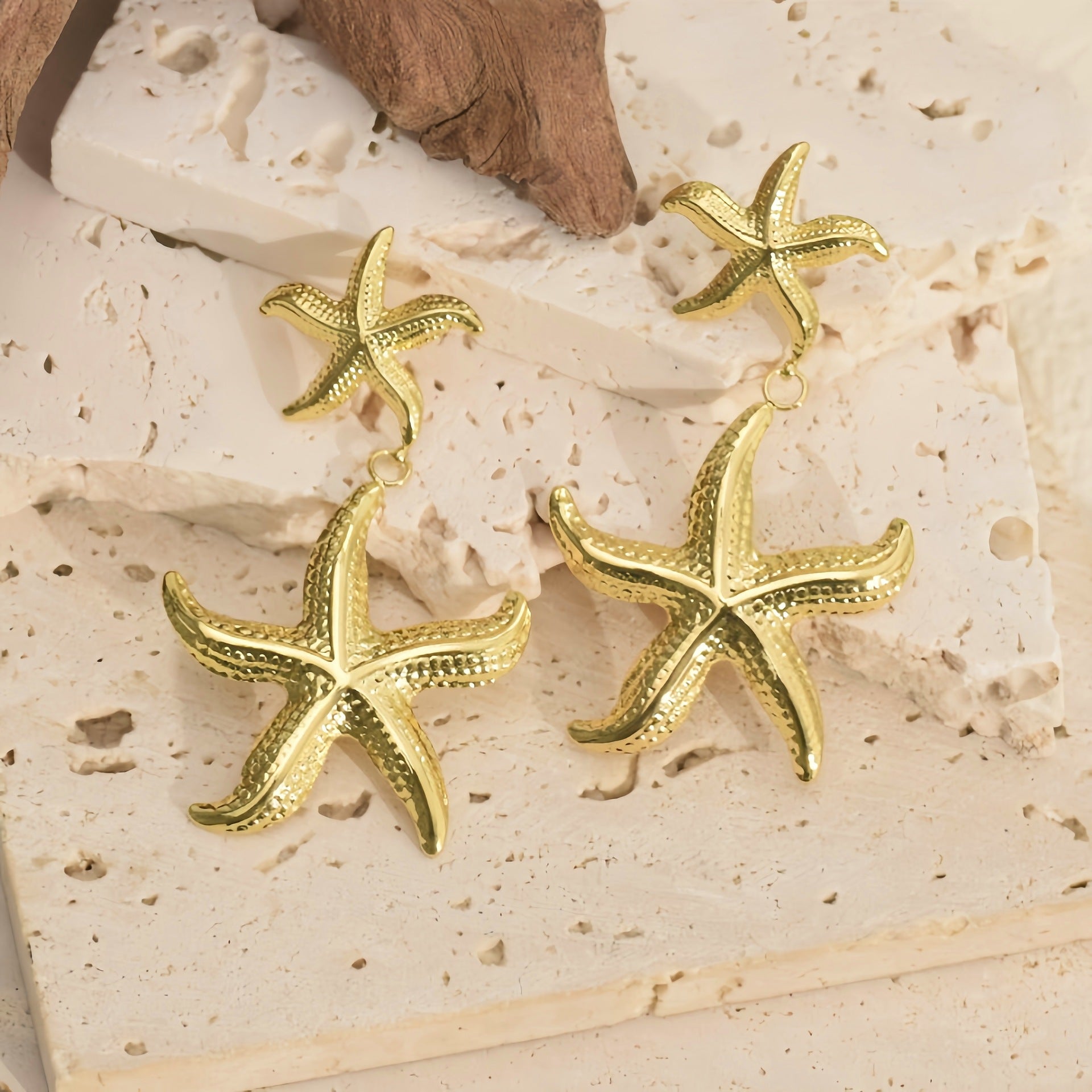 Coastal Starfish Earrings for Summer Vacation Style - Cherished Harbor Gifts