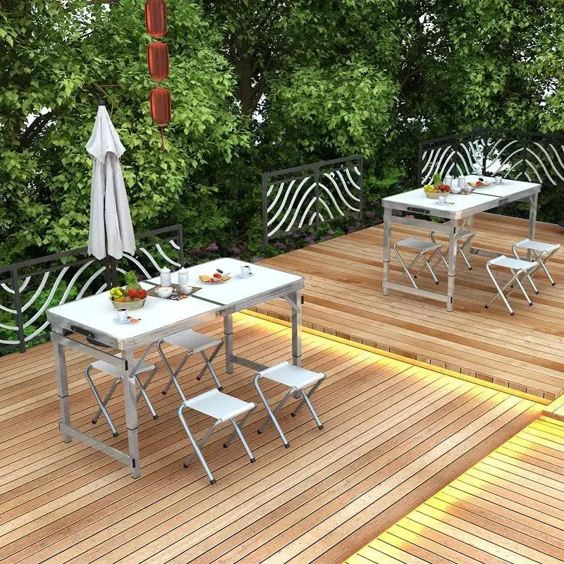 Small folding dining table and chairs by TED