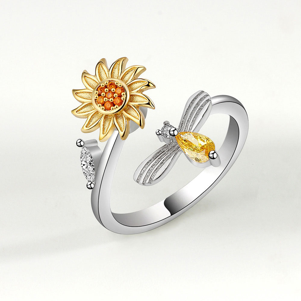 Adjustable Anxiety Relief Ring for Stress Relief and Style - Cherished Harbor Gifts
