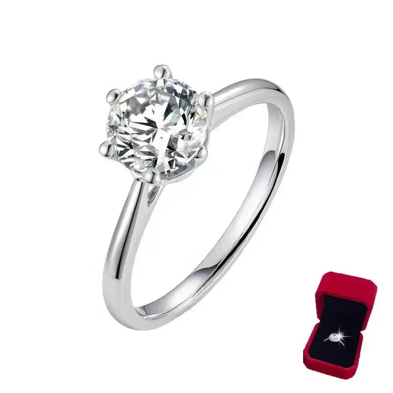 Affordable Wedding Rings - Elegant Fake Diamond Ring by TED