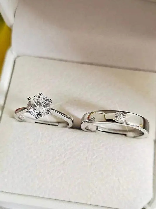 Affordable Wedding Rings - Elegant Fake Diamond Ring by TED
