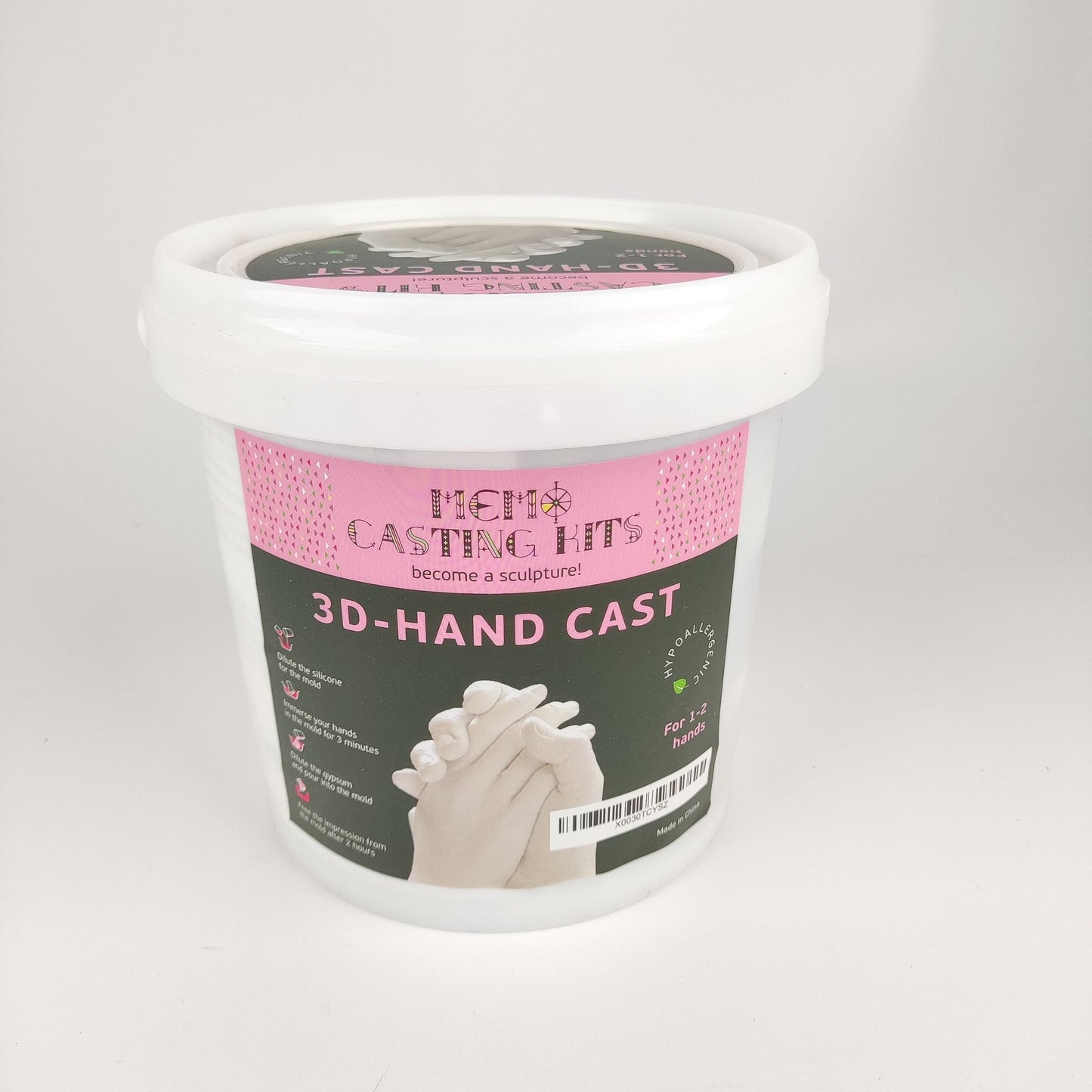 DIY 3D Handprint Casting Kit – Create Personalized Hand Molds for Couples, Families & Keepsakes - Cherished Harbor Gifts