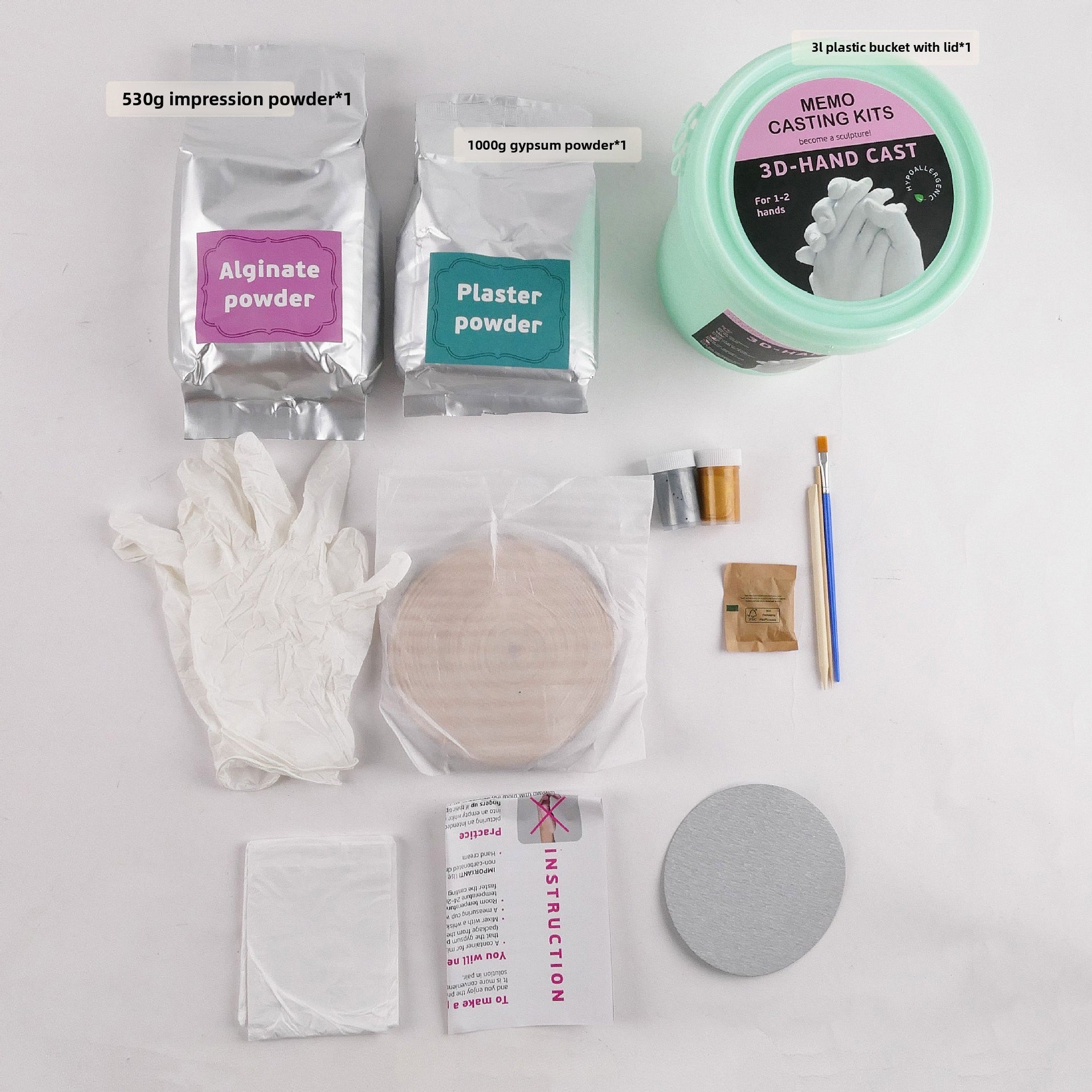 DIY 3D Handprint Casting Kit – Create Personalized Hand Molds for Couples, Families & Keepsakes - Cherished Harbor Gifts