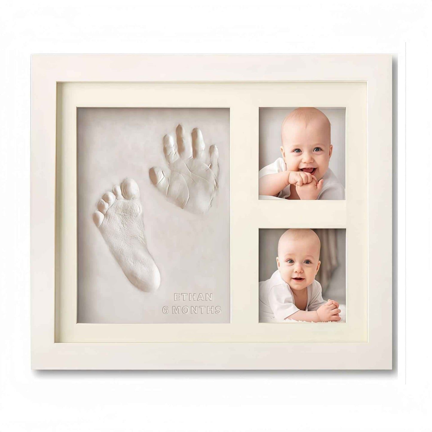 DIY Baby Handprint & Pet Paw Print Memorial Frame – Custom Keepsake Display for Lasting Memories - Cherished Harbor Gifts